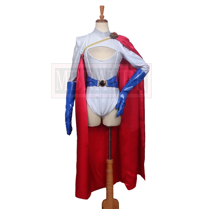 Power Girl Costume female spandex PowerGirl cosplay party Costumes girls women lady halloween zentai suit