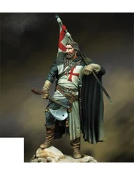 New Unassembled 1/24 75mm ancient Knight of the Cross 75mm figure Resin Kit DIY Toys Unpainted kits