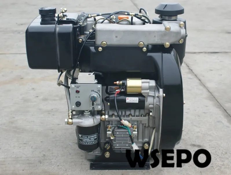 Factory Direct Supply! WSE-292F 997cc 25hp E-Start Double-Cylinder Air Cooled Diesel Engine for Generator/Pump/Air Compressor