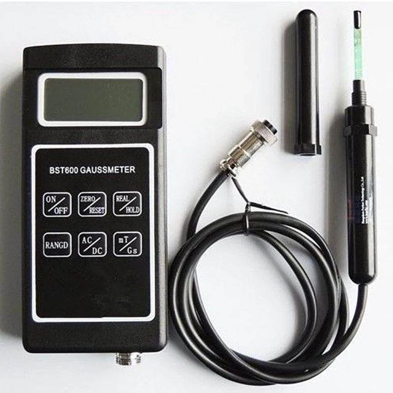 0~200mT~2000mT Gauss meter High Precision AC DC Magnetic Field Tesla Meter BST600 Electromagnetic Tester With Calibration Probe