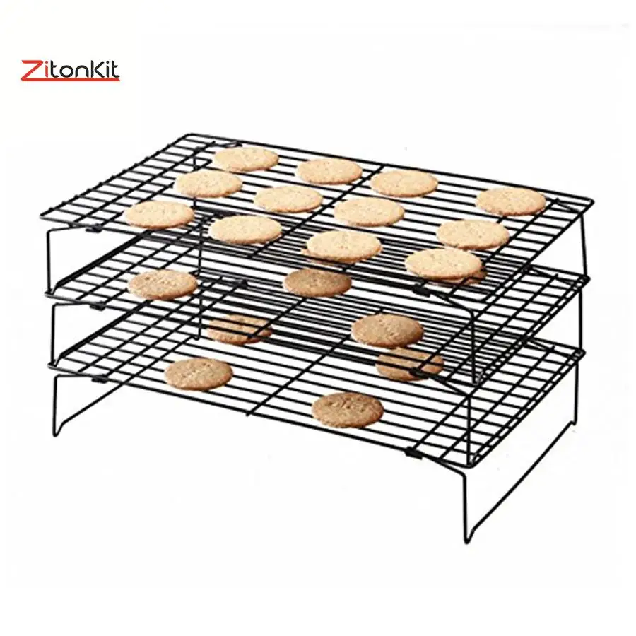 13pcs 3Tier Cooling Rack bakery Tools Grid Baking Tray Layer Biscuit Cookie Cake Pastry Stands Kitchen Cooking Cooler Bakware