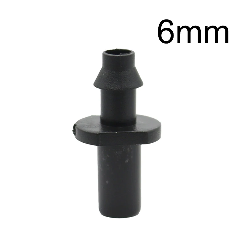 6 mm/7.5 mm Single Barb Straight Connector Water Quick Coupling Pipe Connector Plastic for Garden Irrigation 1/4\