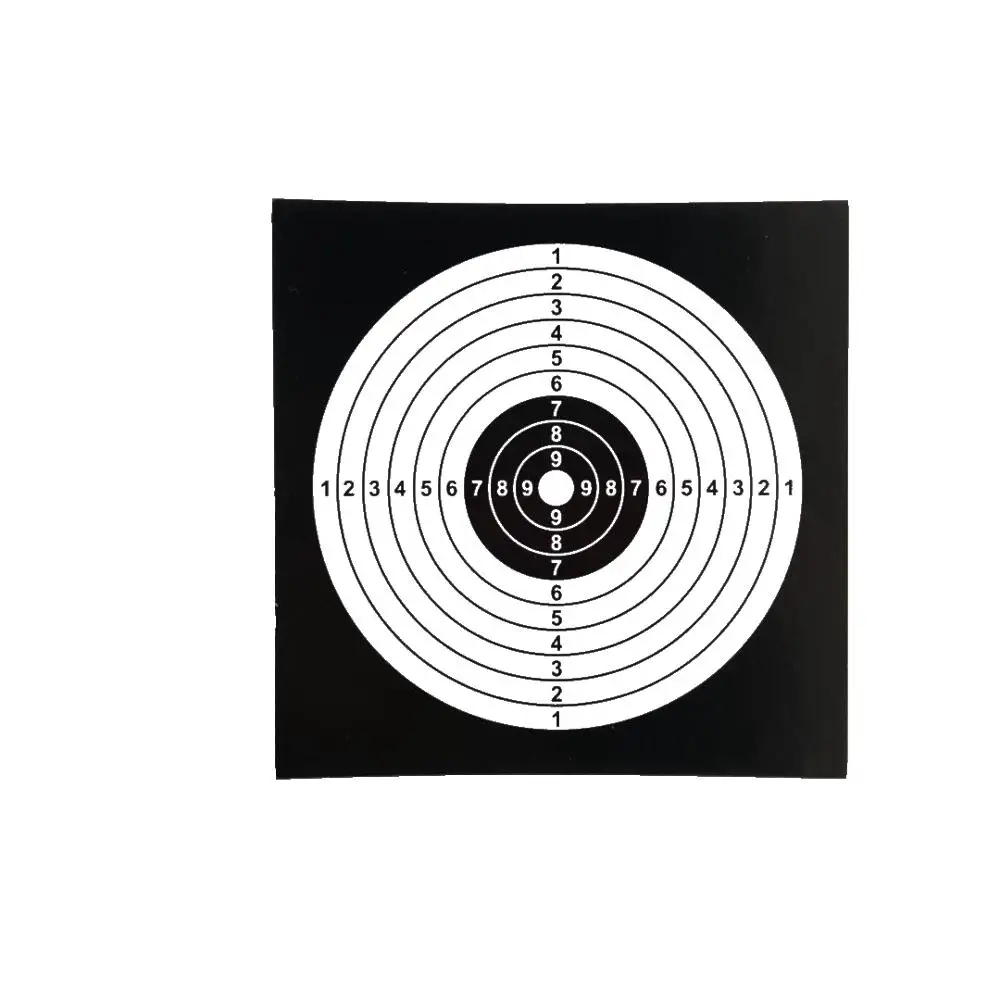 Nieuwe 100Pcs Doelpapieren 14X14 Tactische Verticale Vierkante Doel Airsoft Geweer Katapult Kogel Voor Jacht Schieten