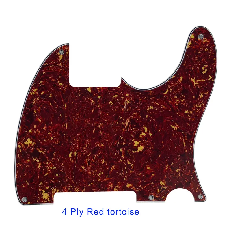 Pleroo Custom Guitar Parts - For  US Standard 5 Screw Holes 52 Year Tele Telecaster DIY Blank Guitar Pickguard  Scratch Plate