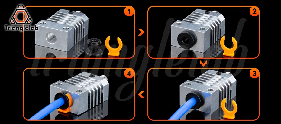 Trianglelab CR10 Kühlkörper Voll-Metall Hotend Upgrade-Kit für CR-10 Ender3 Drucker Micro Swiss CR10 Hotend Titan Wärmebrücher – Detail 5