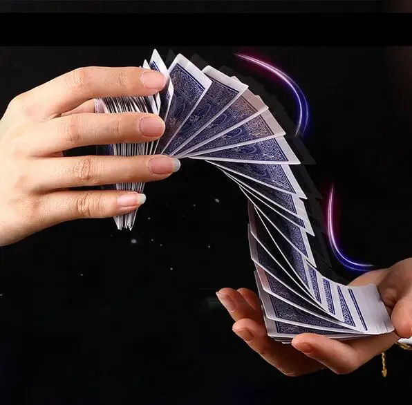 Wholesale 30pcs/lot Magic Electric Deck(connection by invisible thread) of Cards Waterfall playing card