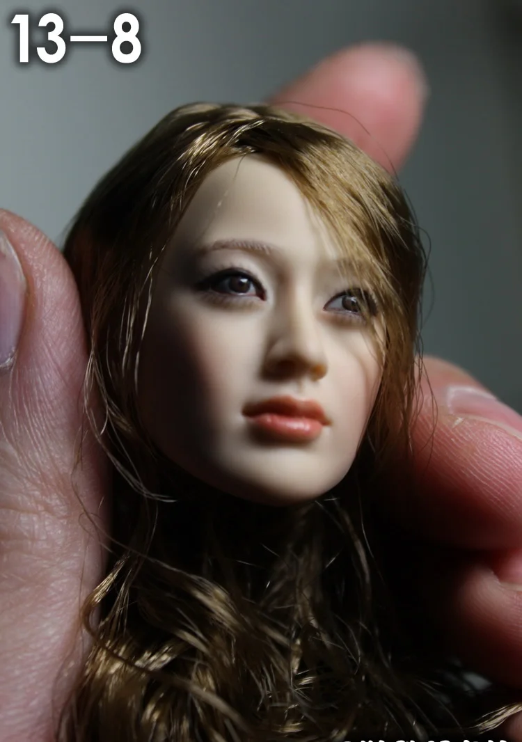 

1/6 scale female head shape for 12" action figure doll accessories doll head carved not include the body,clothes and other13-8