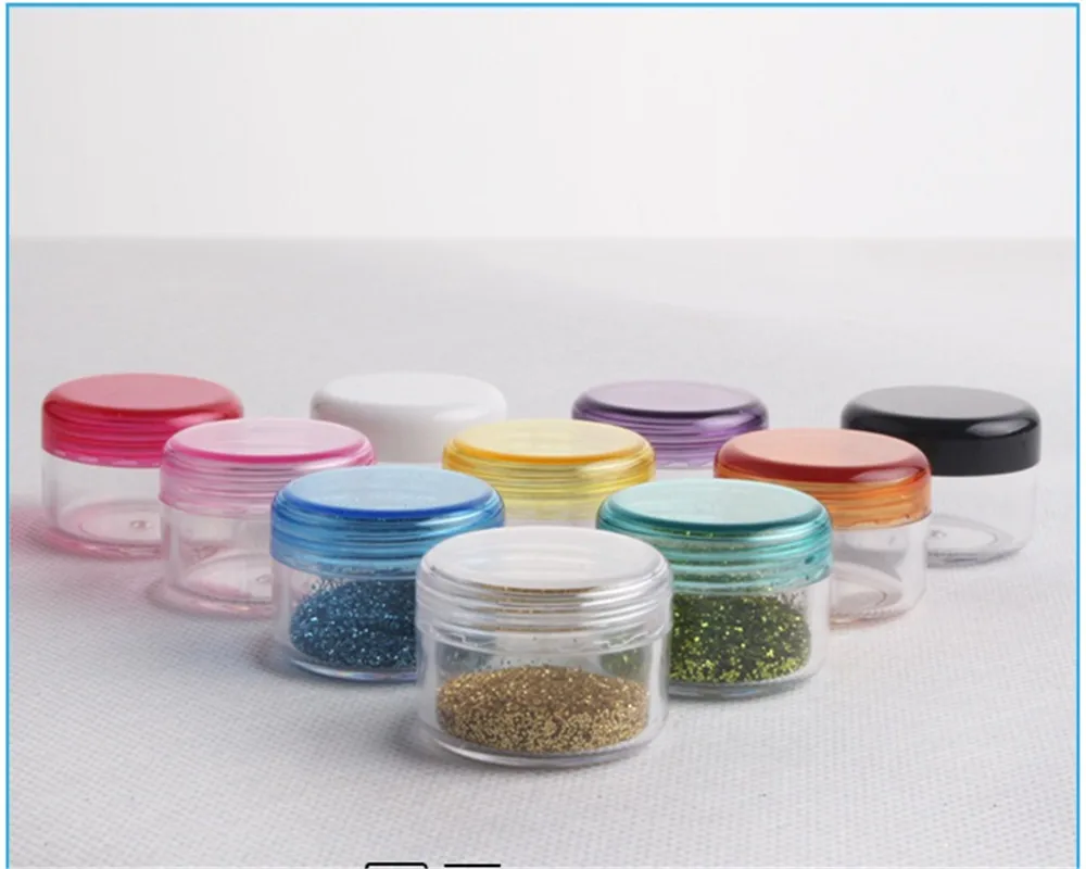 10Pcs 5g Cosmetic Empty Jar Pot Eyeshadow Makeup Face Cream Container Bottle Acrylic for Creams Skin Care Products makeup tool