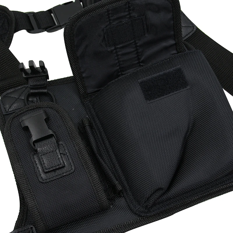 Radio Harness Chest Front Pack Pouch Holster Vest Rig Carry Bag for Baofeng UV-5R UV-82 BF-888S TYT Motorola ICOM Walkie Talkie