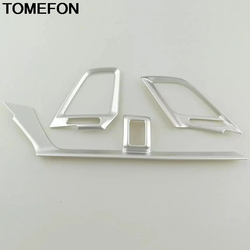 

TOMEFON For Honda Civic 10th 2016 2017 2018 Sedan Front Air Condition AC Vent Outlet Cover Trim Sticker Interior Accessories ABS