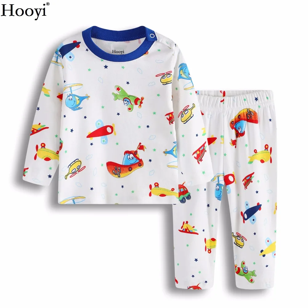 2024 Baby Boys Pajamas Clothes Suit 100% Cotton Fashion Children Sleepwear Top Quality Newborn T-Shirt Pant Set 0 1 2 Year