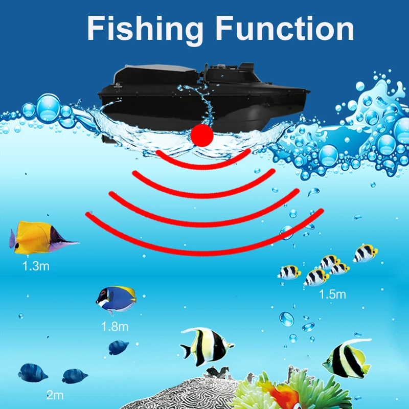 Free Bag JABO 2BD 20A/10A Water depth detecting Temperature detecting RC Fishing Bait Boat Fish finder bait boat RC Boat Gifts