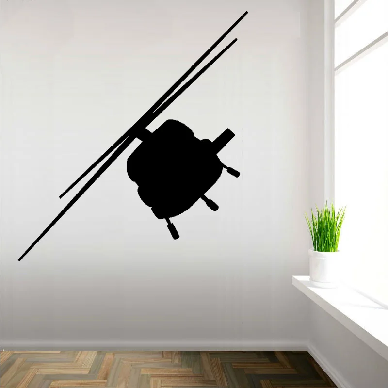 Free Shipping 1Pcs Big City View Skyscraper Palazzo Helicopter Conveyor Transport Plane Fluorescent Wall Stickers Room