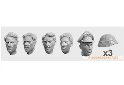 1:35 Resin kit    WWII British troops head (5 Figures)07