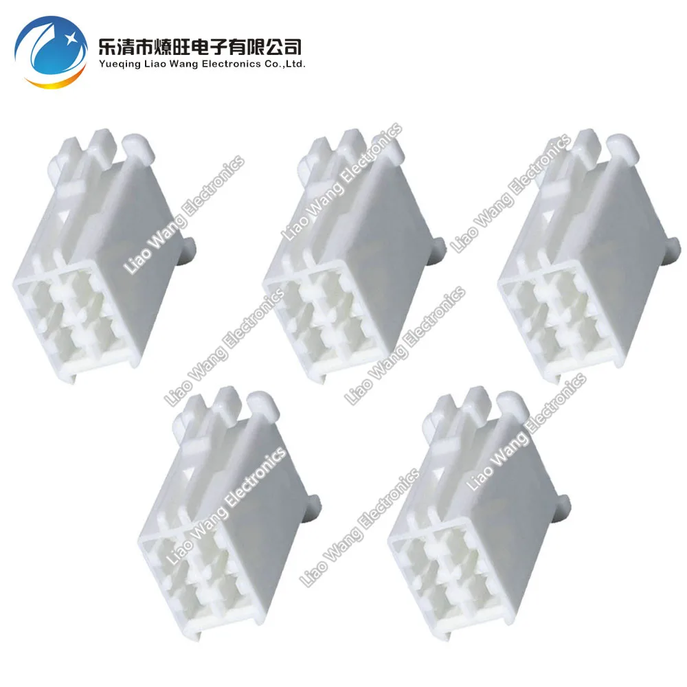 5 Sets 4 pin White Connector Automotive Terminal Block Connector With Terminal DJ70413Y-2.2-21 4P