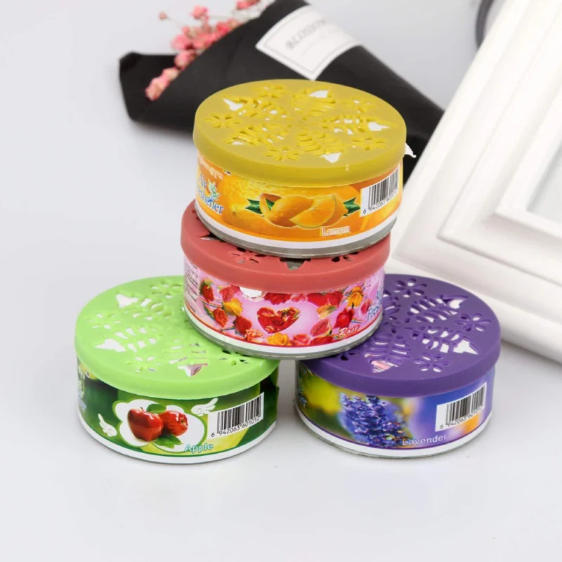 70g Scent Air Freshener Car Auto Decor Fruit Flower Indoor Home Bathroom Solid Ornament Decor Fragrance Diffuser