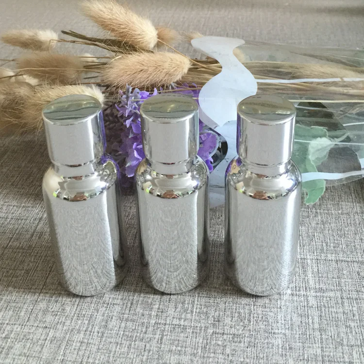 

high-grade Silver 20ml essential oil perfume bottle, 20 ml Empty essential oils bottles wholesale, essential oils glass bottles