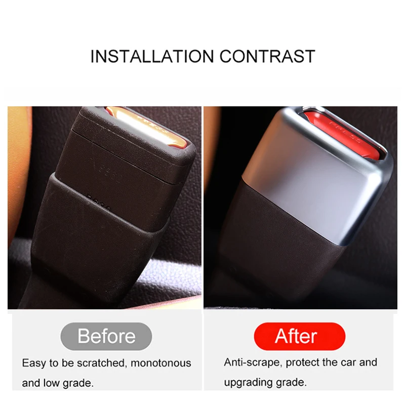 QHCP Seat Safety Belt Buckle Protective Cover ABS Anti-Scratch Dust Proof For Lexus ES18-22 NX 15-21 22-23 RX16-22 23+ UX 19-22