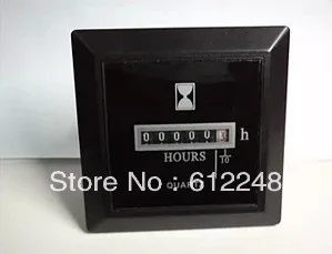 

Hour meter100-250V AC, industrial hourmeter, Black rectangle,Complete Sealed Quartz SYS Timer Counter