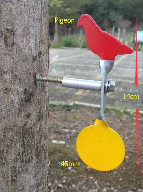 Привинчиваемая стальная мишень-голубь + круглая/также для пейнтбола, свинцового пистолета, стали bbs, рогатки для стрельбы
