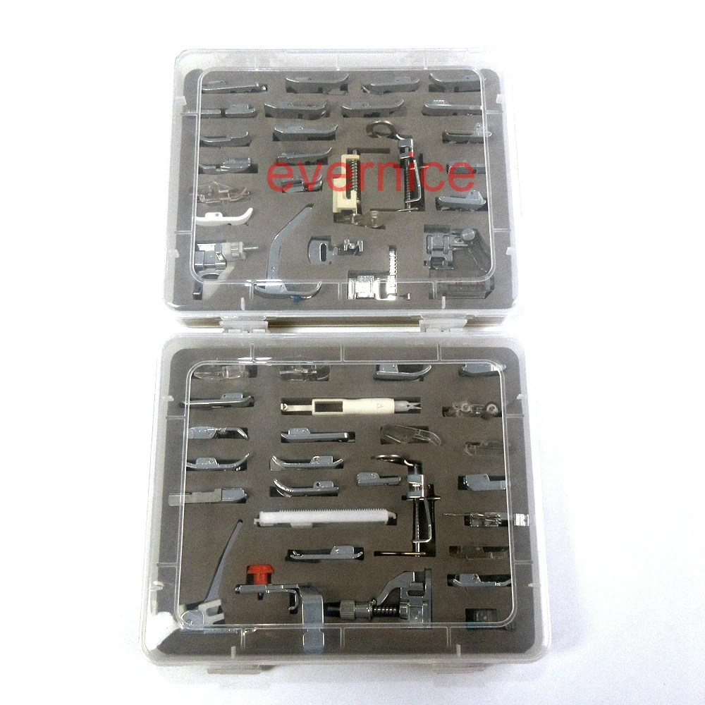 53 Pcs Feet Foot Plastic Box For Bernina New Style Aurora Artista Activa 100