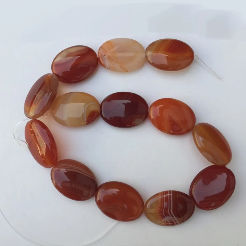 Onyx beads with 15X20mm oval stripe are available in a variety of colors for DIY charm bracelet and agat necklace jewelry making