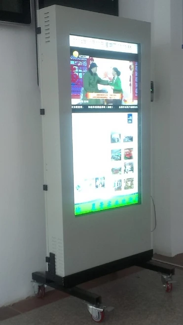 Diy Computer Pc 46 55 Inch Dual Led Lcd Dual Screen Twee Display Lcd Tft Hd Scherm Zowel Dubbelzijdig digital Signage Kiosk