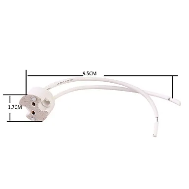 DIY 10PCS Creamic MR16 Socket Lamp Holder Bulb Light Wire Connector Socket - White