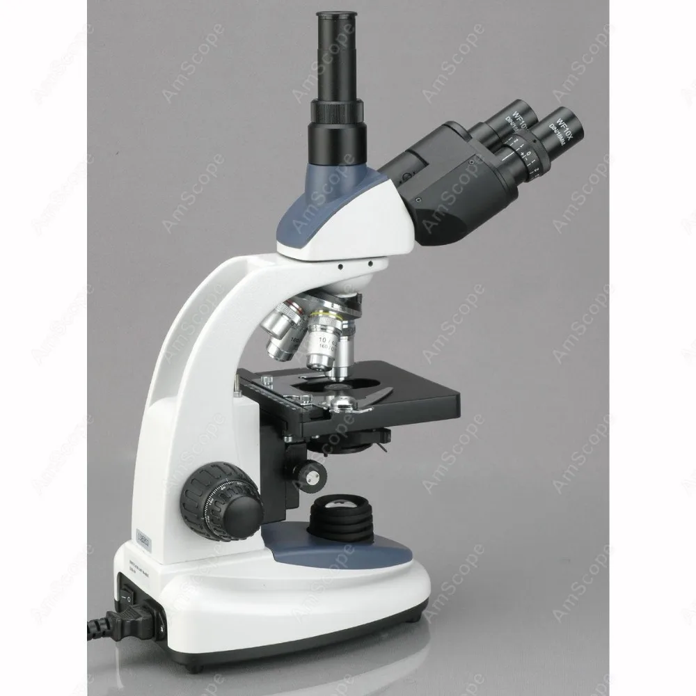 Тринокулярный составной Микроскоп -- AmScope поставки 40X-2500X 3 Вт светодиодный Тринокулярный составной Микроскоп с цифровой камерой 8MP