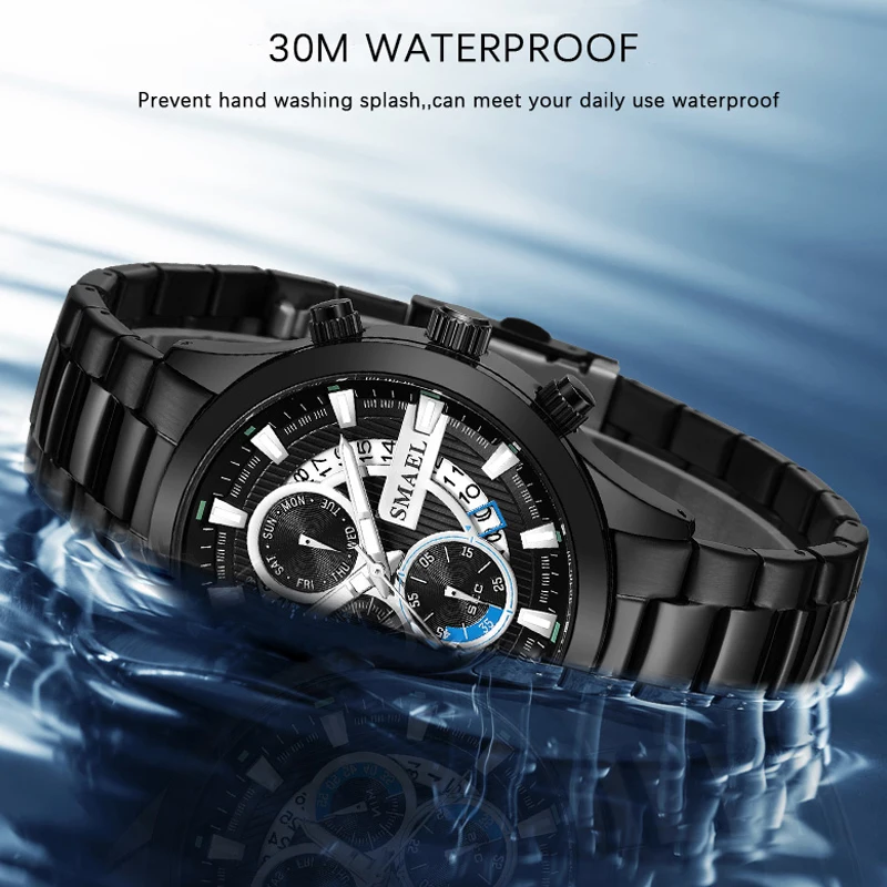 Sport Quartz Wristwatches Male Watch Relogio Men Clock Military Waterproof Alarm Watch Automatic9619 Mens Automatic Army Watches