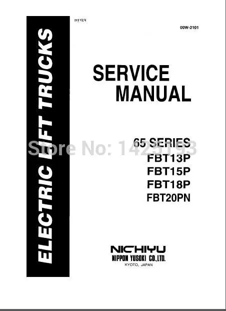 Nyk - Nichiyu Forklift Service manuals Trouble shooting Manual Circuit diagram 2013