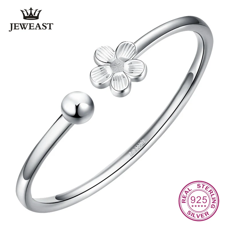 

Plum Blossom Shape 999 Sterling Silver Bracelet Hot Selling Opened Solid Women Fashion wholesale Bracelet Birthday Gift