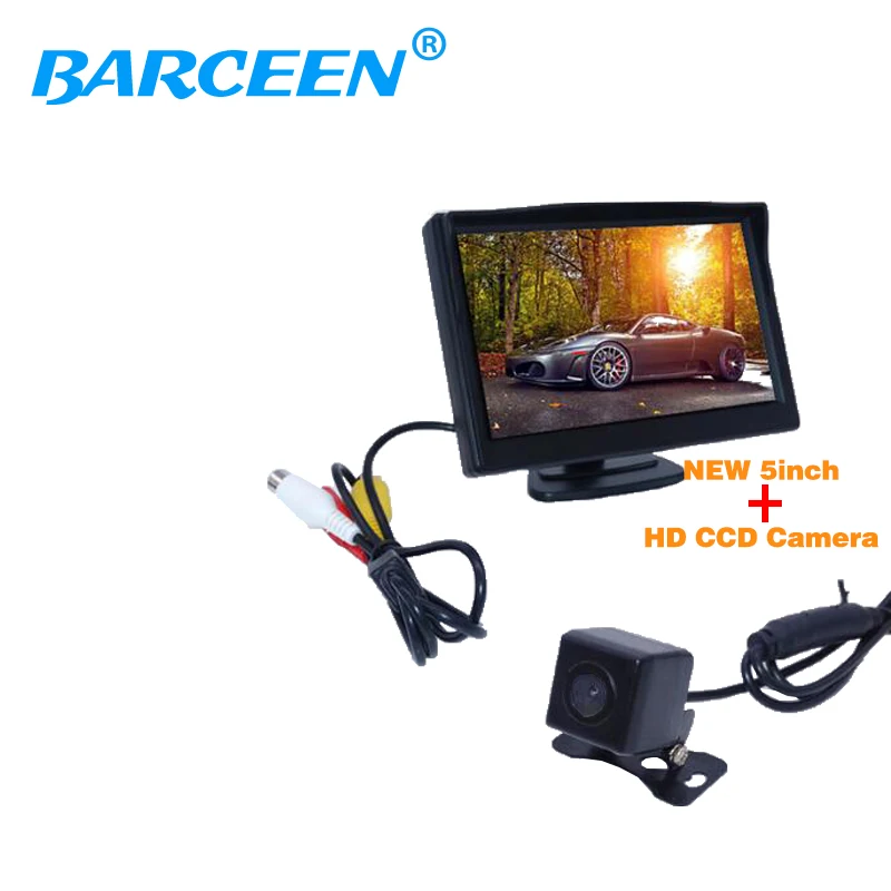 New Arrival  5 Inch 800 x 480 TFT LCD Screen Car Rear View Camera Monitor + 520TVL CCD Back Up Camera