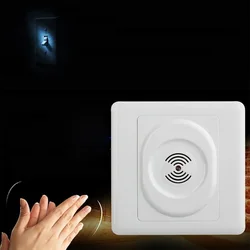 Smart 220V Sound Light Control Switch Time Delay Wall Switch Wall Mount Energy-Saving Wall Pad For Home Product Dropshipping