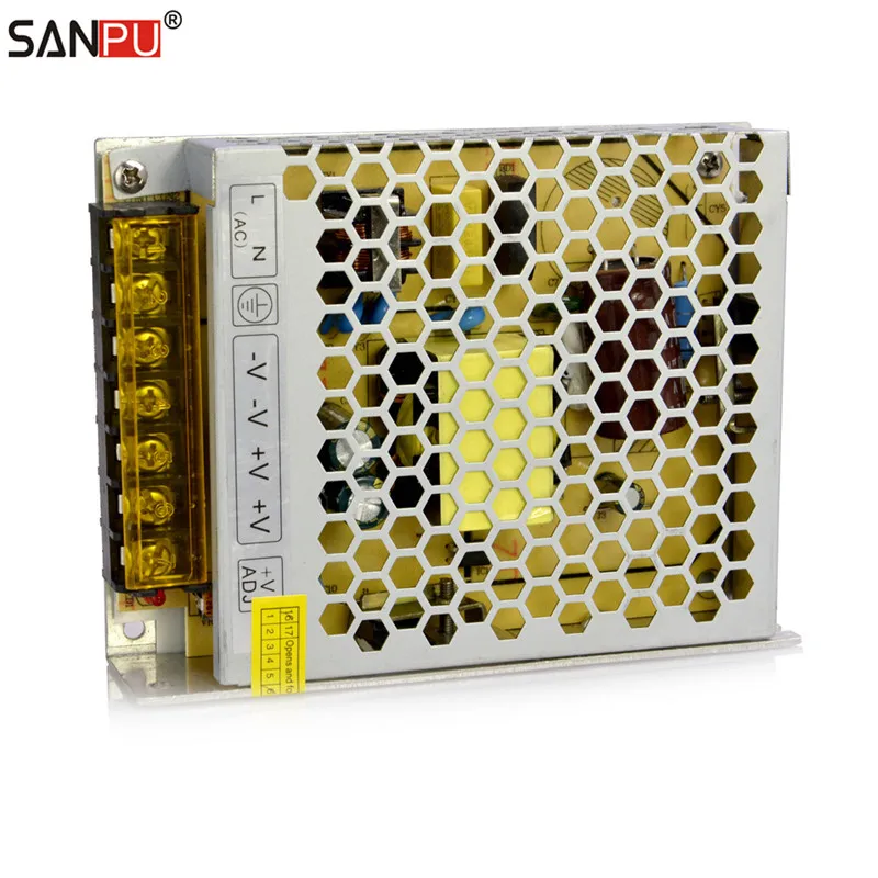 SANPU 12volt power supply 100watt 8A LED Driver 110V 220V AC to DC 12V Lighting Transformer CE RoHS for Indoor LEDs Strips 12VDC