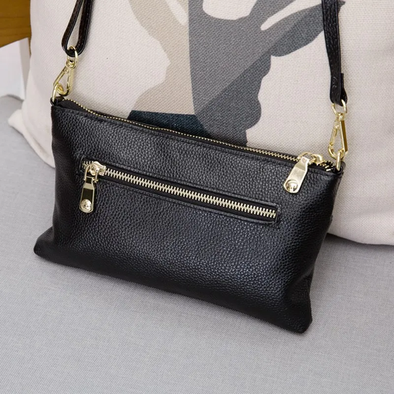 Genuine Leather Clutch Bag Luxury Handbags Women Bags Designer Ladies Small Crossbody Bags for Female Shoulder Bag Wallet Purse