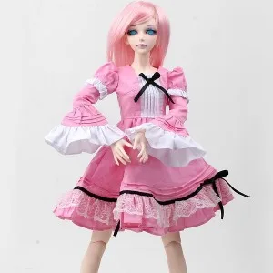 [wamami] 141# 2PCS Pink Dress/Suit/Outfit 1/4 MSD DZ BJD Dollfie