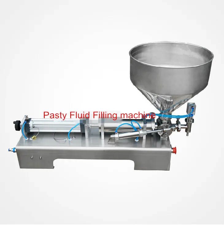 10-200ML Pneumatische pasteuze voedsel vulmachine kleverige pasteuze vuller roestvrij SS304, hete saus bottelapparatuur, drankverpakker