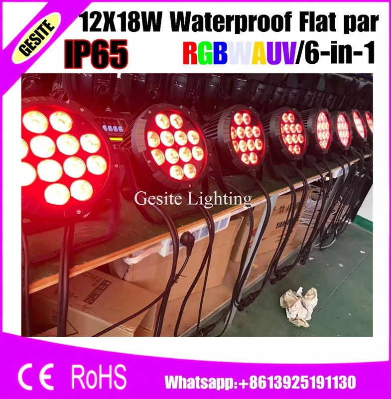 IP65 Waterproof LED PAR Light Outdoor Stage 18x18 Watt rgbwauv/rgbway