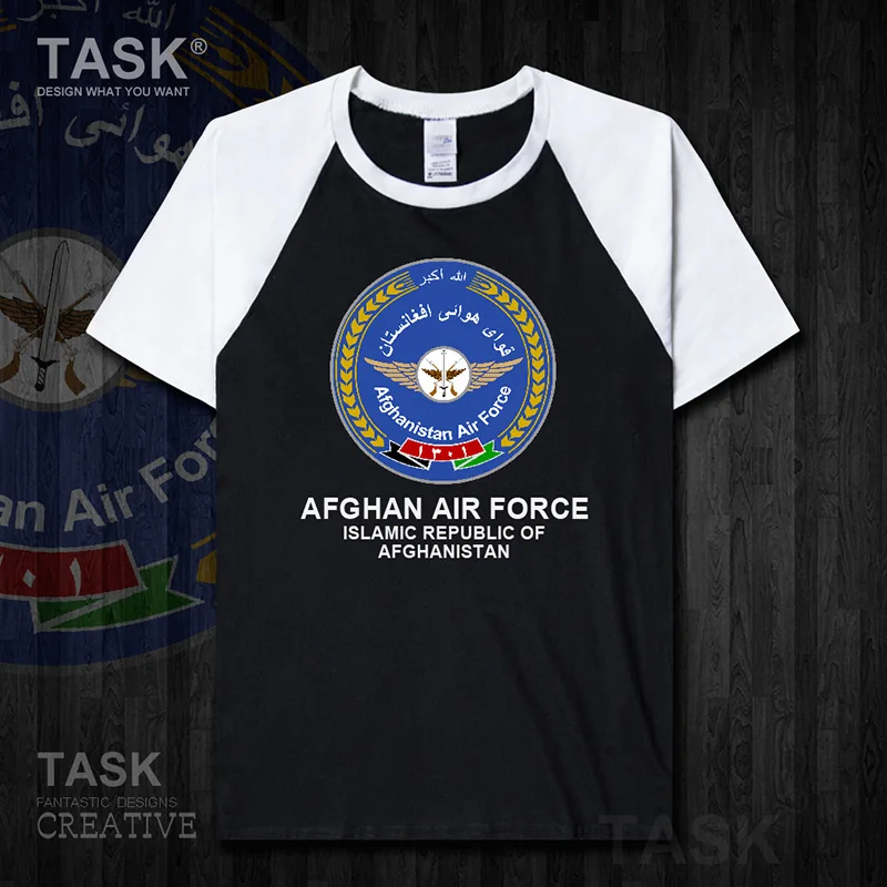 Air Force Afghanistan Afghan AFG Islam Pashto cotton t shirt new Tops Short sleeve Fashion country  Tactical Military 01