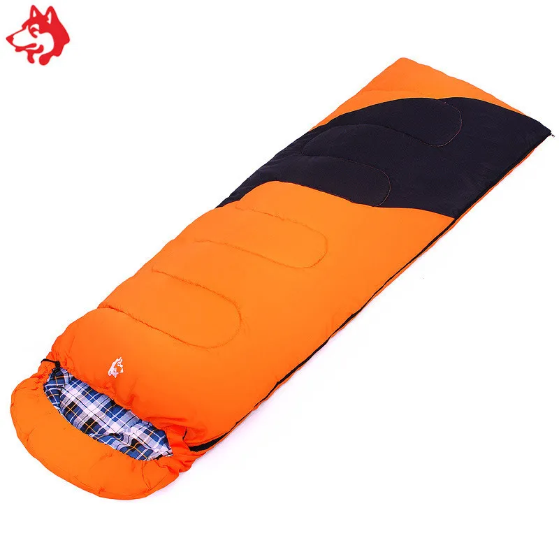 cotton filling envelope sleeping bag outdoor waterproof camping gear -5 celsius Orange/Blue/Army Green  sleeping bags