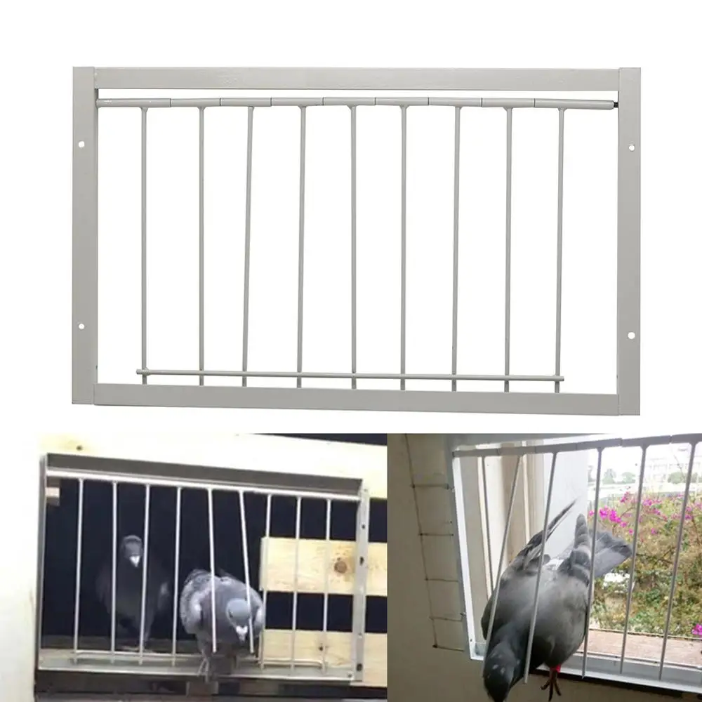 30/40*26cm Pigeon Door Metal Wire Bars Frame Single Entrance Trapping Doors Cage Birds Catch Removable Bar Bird Cages & Nests