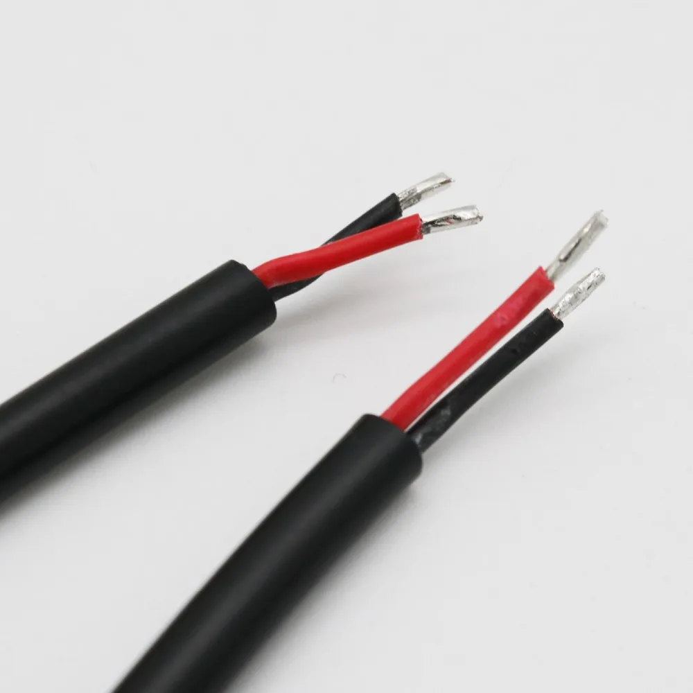 Extensión de alimentación DC macho + hembra, 5,5mm x 2,1mm, Conector de enchufe, Cable con bloqueo para tira LED, 18awg, 10a