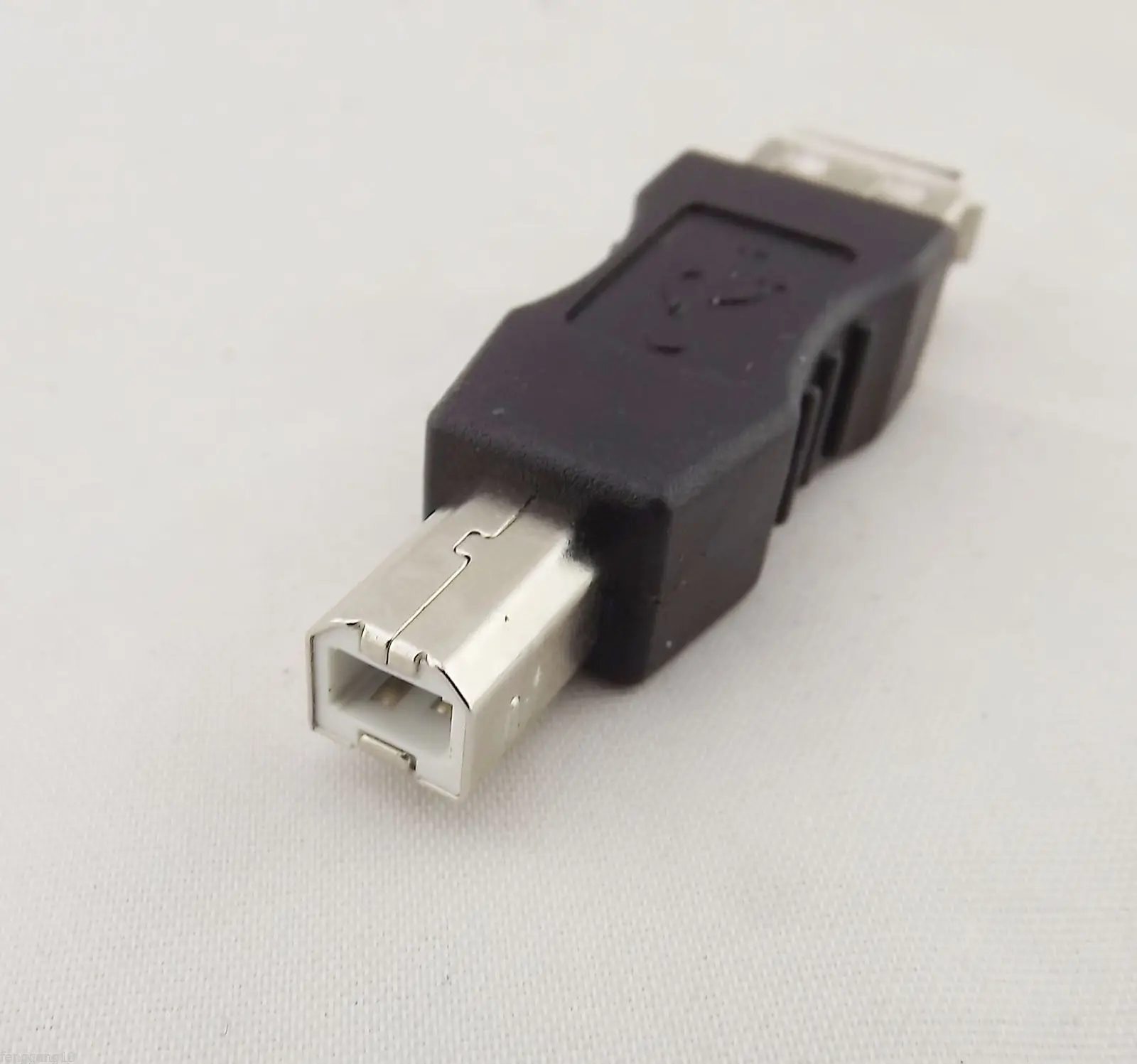 

10pcs Black USB 2.0 Type A Female To USB B Male Adapter Gender Changer Connector Converter