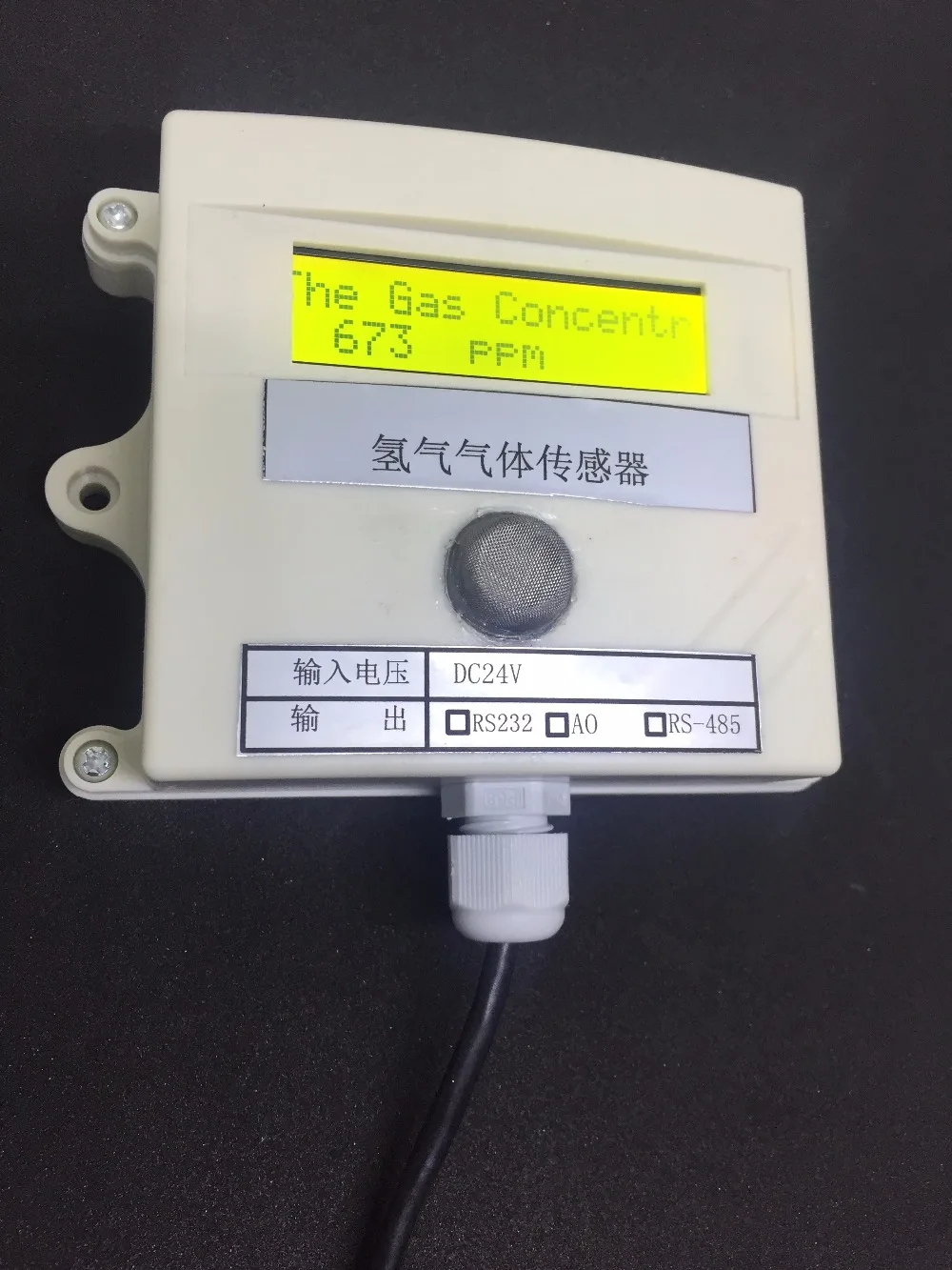Sensor Konsentrasi Gas Hidrogen Transmiter Sensor Gas H2 Tes Online 485 232 0-5V Nilai Pengalihan 4-20MA Plc Model 0-1000ppm