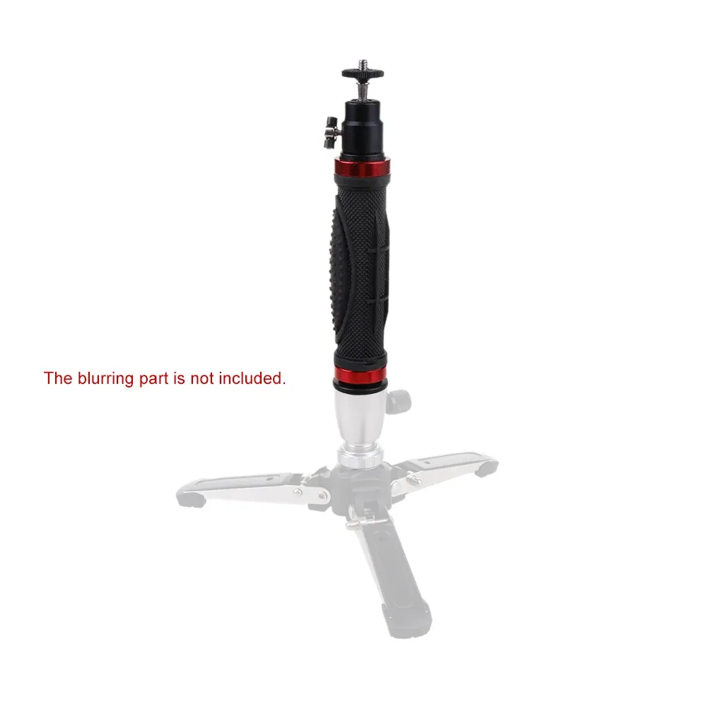 Mango de goma de mano para cámara Digital, soporte de barra estabilizadora para trípode, luz LED para vídeo y teléfono móvil, 1/4