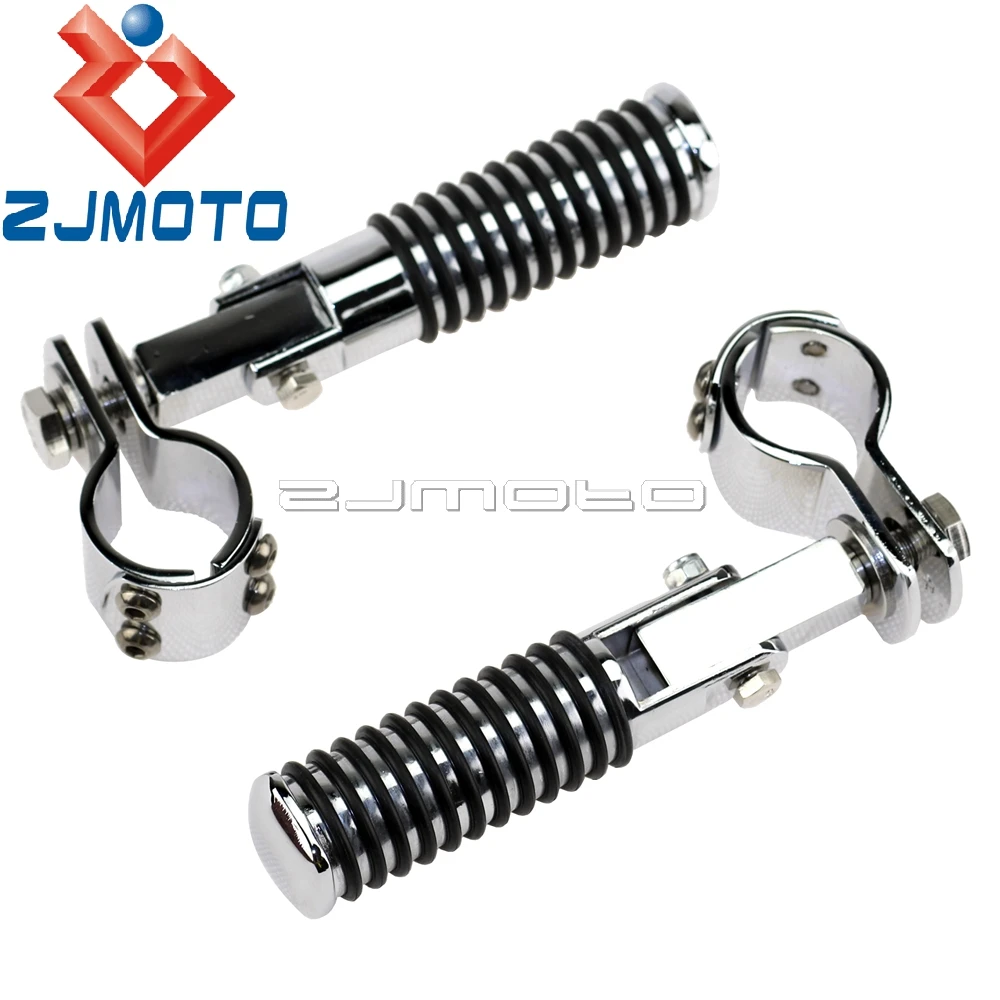 Motorcycle Highway Footpeg 32mm 38mm Crash Bar Tube Footpeg Clamp Footrest Mount Clevis For Harley Honda Shadow VTX 28mm 25mm