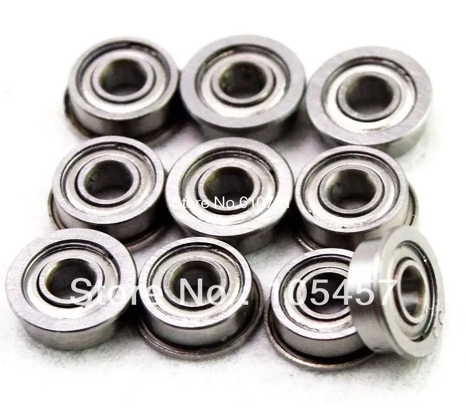 10pcs Shielded Model Flange Bearing 3 x 10 x 4mm F623zz