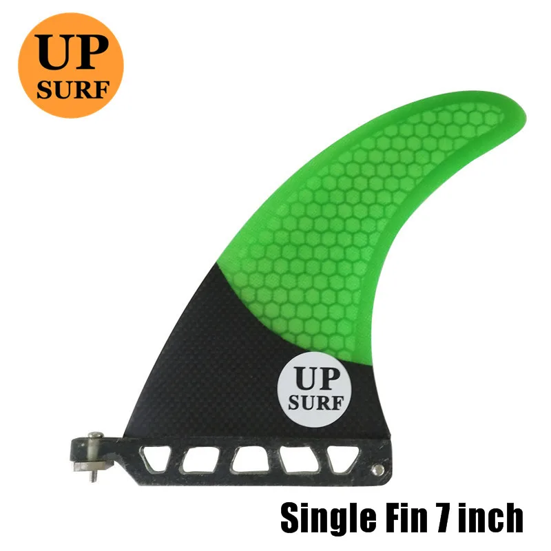 

Surfboard 7"Fins Single Fin UPSURF logo central fin Fibreglass SUP Board Quilhas Fins 7 inch fins