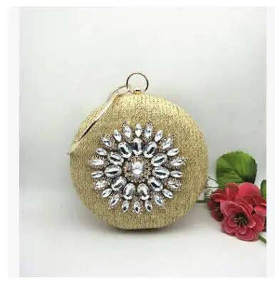 

Luxury Rhinestones Clutch Purse Bridal Wedding Clutches Handbags Shoulder Party Bag Women Crystal Diamond Evening Bags Wallets